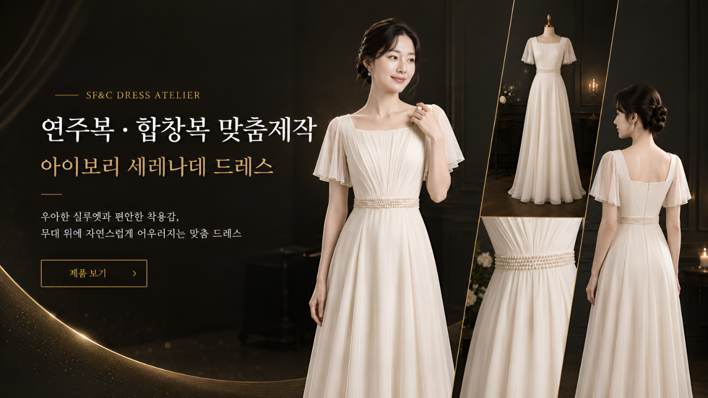 아이보리 세레나데 드레스